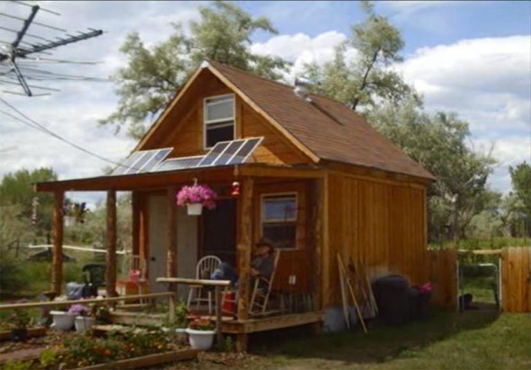 How One Man Built a Solar Powered Off Grid Cabin for $2k