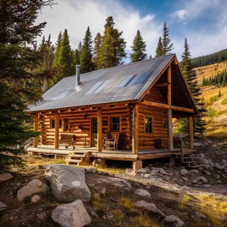 Build Your Off-Grid Cabin Using Materials From Your Own Land